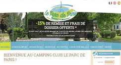 Desktop Screenshot of campingleparc.fr